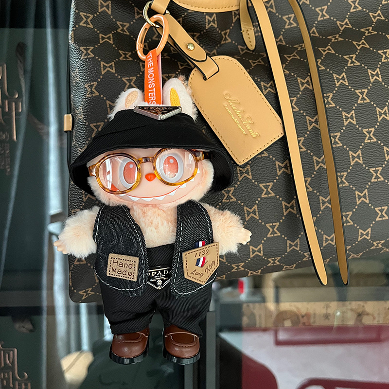 1st/2nd/3rd Gen Doll Outfits Compatible with 17cm Labubu Figures, Costume Dress-Clothing Only Clothing set only — doll, glasses, and shoes not included.