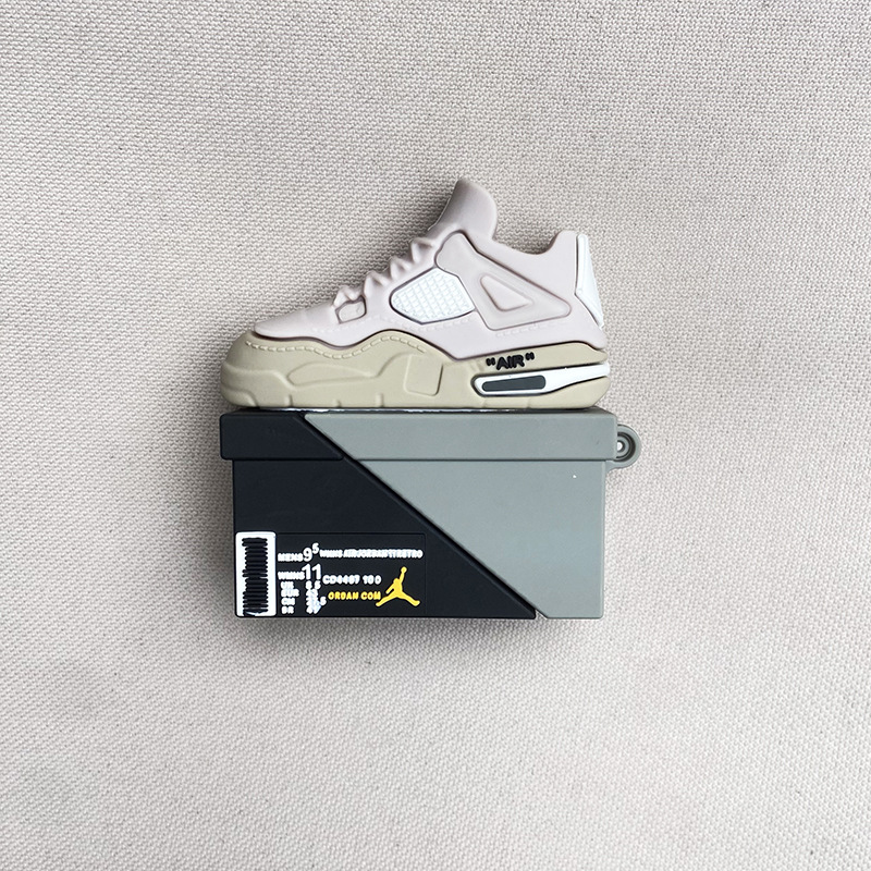 Streetwear Sneaker Shoebox AirPods Case, Compatible with AirPods Pro (1st/2nd Gen)    AirPods (3rd Gen), Bluetooth Silicone Protective Cover