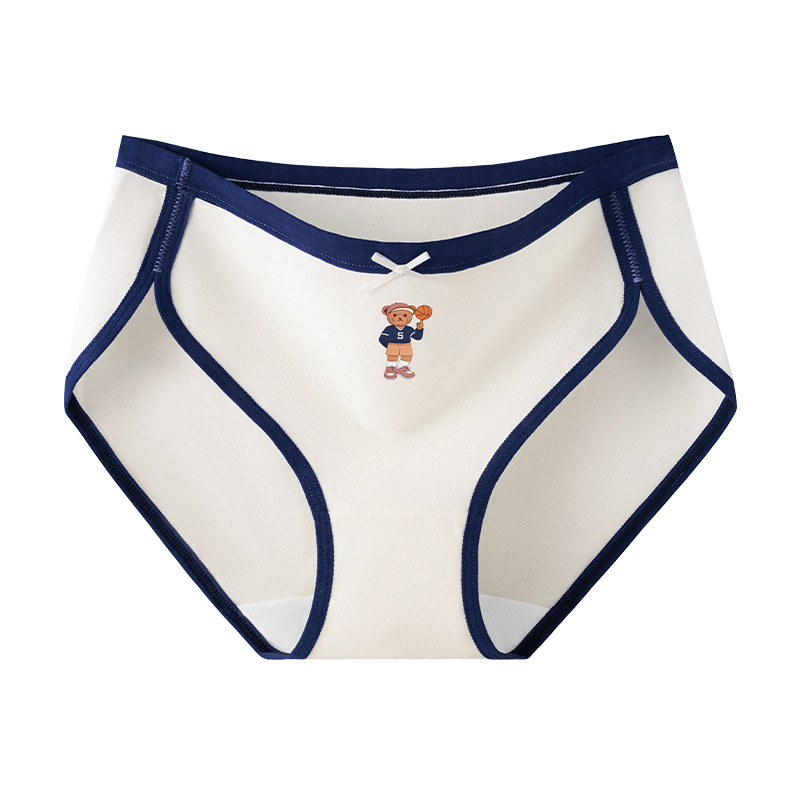 Teenage Girls&amp;#039; Panties Pure Cotton Briefs Underwear for Students, Sports Panties