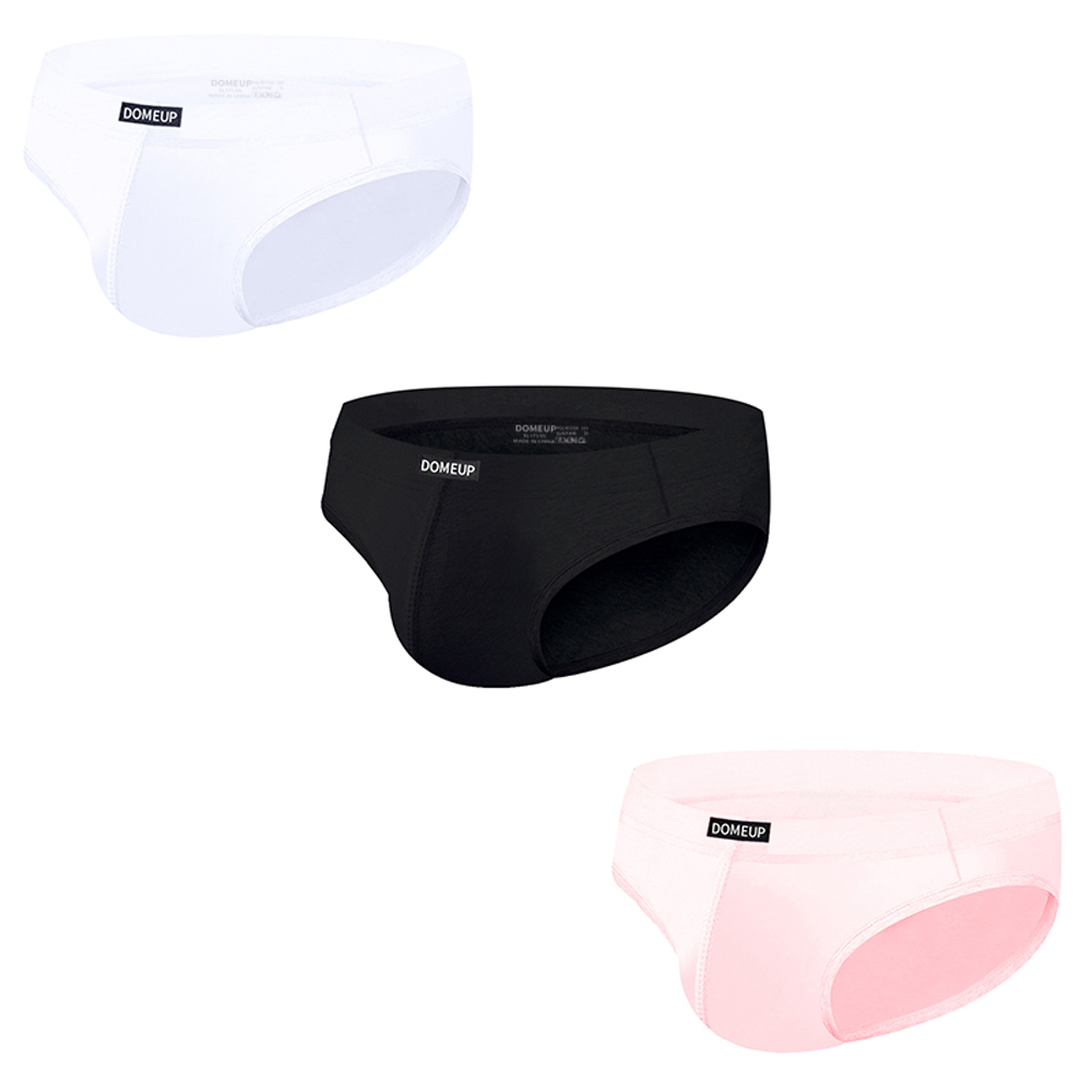 3 шт. Комфортные мягкие мужские брифы, сексуальные бикини с U-образной выпуклой формой, мужское нижнее белье с низкой талией, дышащие спортивные треугольные трусы