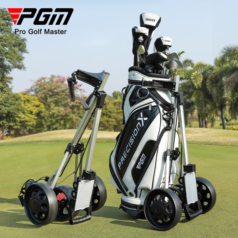 PGM Golf 3-Wheel/4-Wheel Foldable Golf Bag Cart | Factory Direct Supply