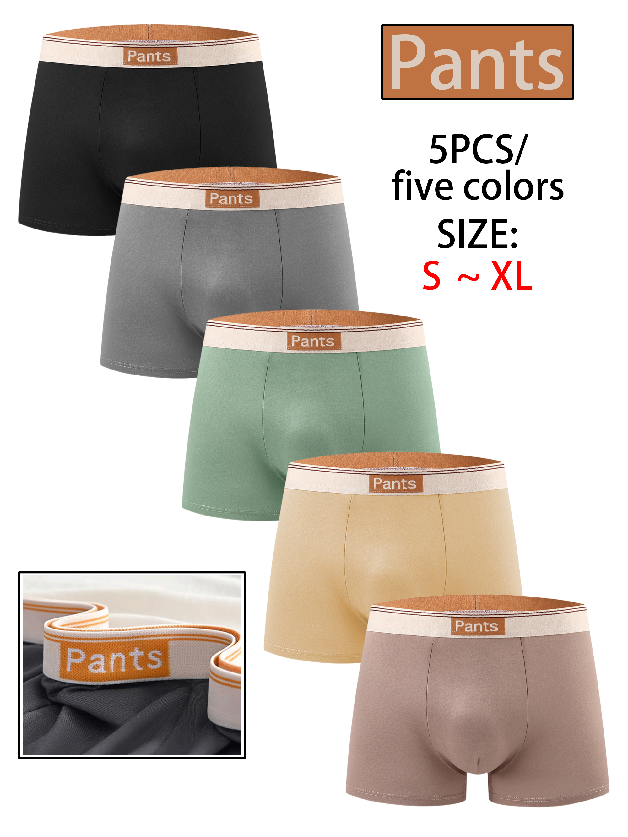 5-pcs Rondom“PANTS”Men&amp;amp;#039;sUnderwear