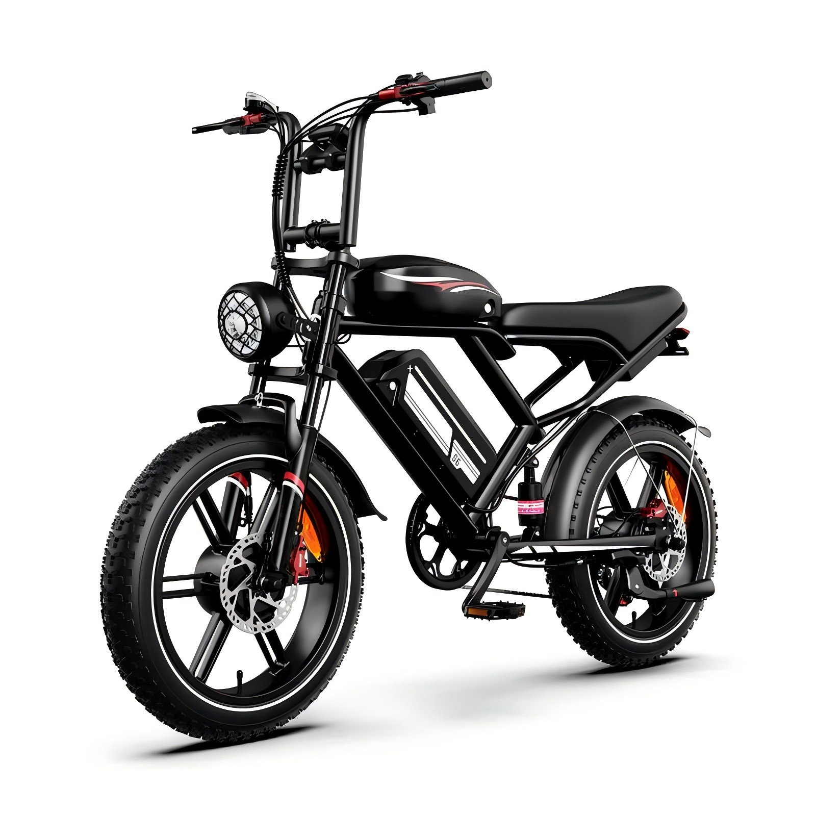 Retro-Style Electric Fat Tire Bike for Young Adults – Stylish Urban Commuter E-Bike with Electric Assist, All-Terrain Tires for Daily Rides & Weekend Adventures