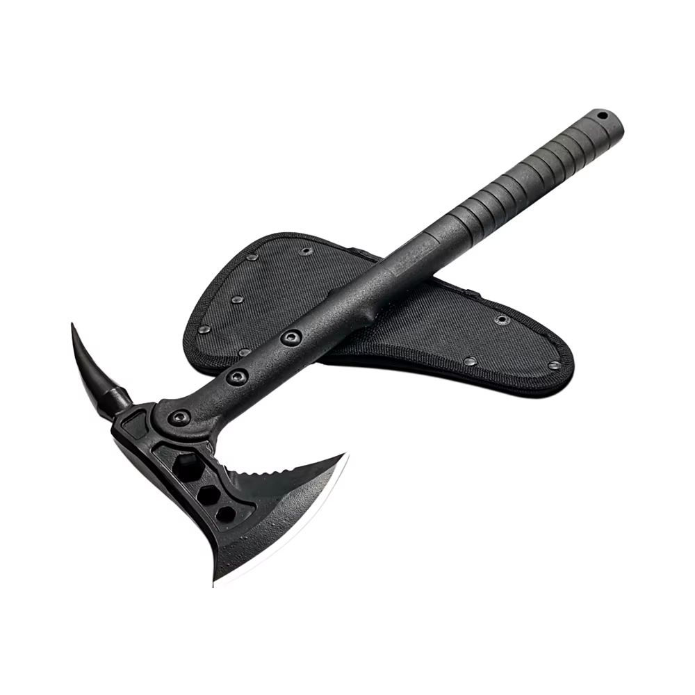 Professional Industrial Survival Axe All Black with Double Blade Axe Head for Outdoor Hunting & Camping