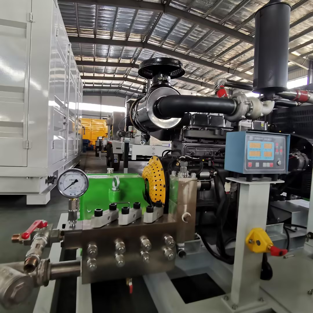 High pressure plunger pump for metal pipe pressure testing