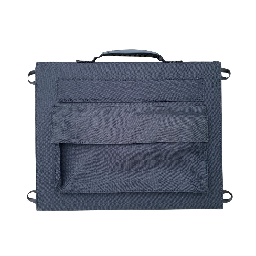 60W Outdoor Portable Foldable Monocrystalline Solar Panel Kit Tempered Low Iron Glass Front Cover for All Black 21% Solar