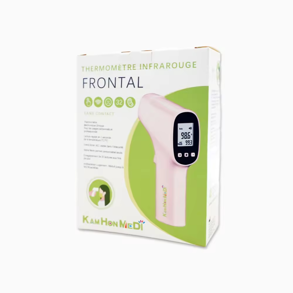 Custom Logo Reusable Paper Packaging Box for Electronic Thermometer Straight Truck UV Resistant Pulp Material