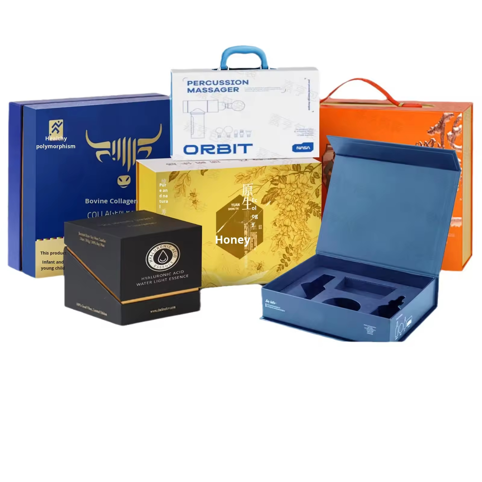 Custom Rigid Cardboard Gift Box with Magnetic Lid, Logo Printed Luxury Paper Packaging for Perfume, Wine Bottle and Cosmetics