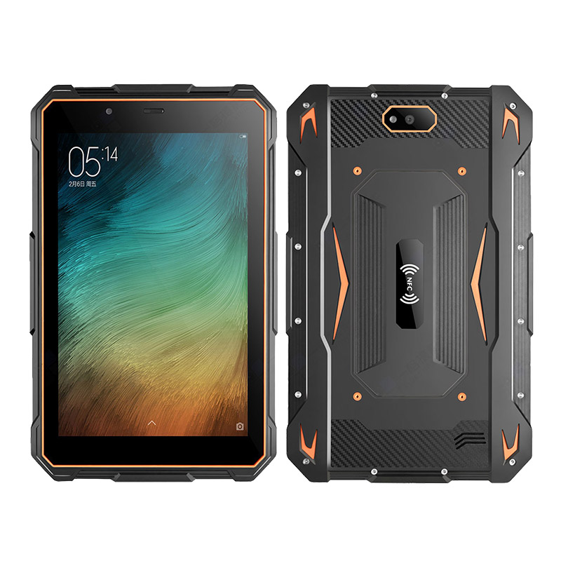 Самый дешёвый прочный 8-дюймовый автомобильный планшет — промышленный планшет ПК с сканером отпечатков пальцев, автомобильный держатель, 4G и GPS для использования в автомобиле