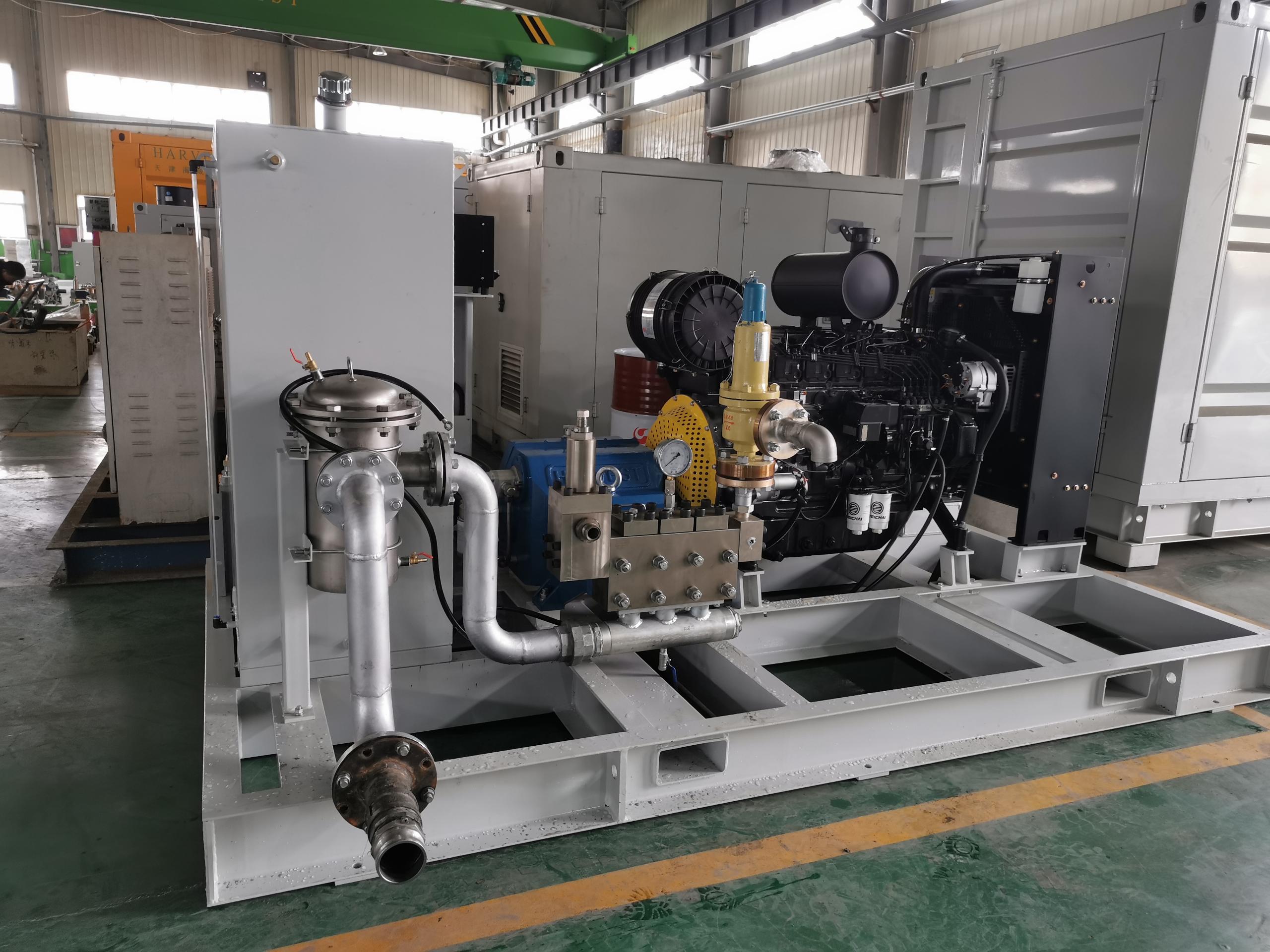 High - Pressure Plunger Pump with Durable Cemented Carbide Plungers for Jet Cleaning