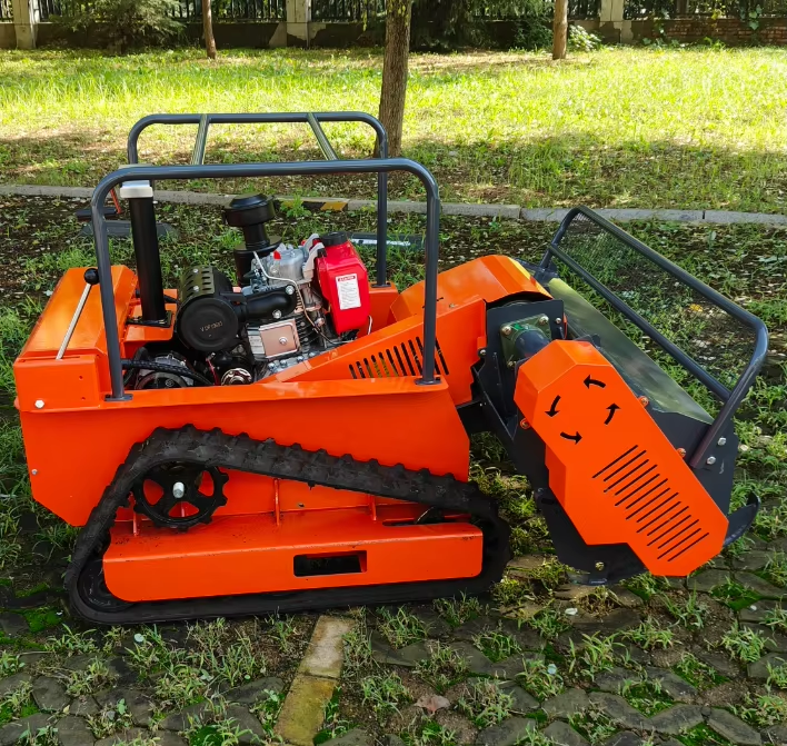 High-Horsepower Industrial 4-Stroke Remote Control OffRoad Lawn Mower Crawler Design Diesel Engine for Orchard and Mountain