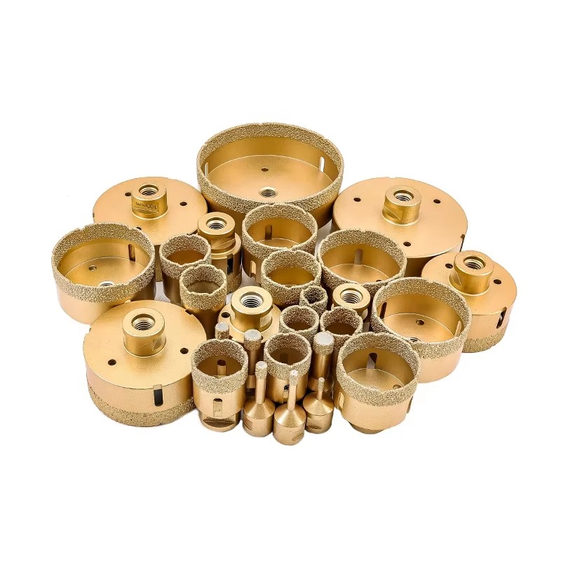 Vacuum Brazed Diamond Core Bit Porcelain Tile Hole Saw Marble Drill Hole Cutter With M14 Thread 