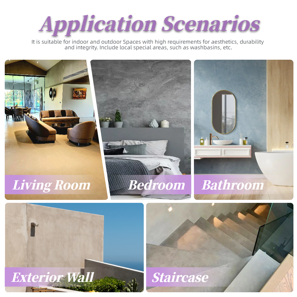 藍翠鳥微水泥製造商直供 | 無縫表面 | 現代極簡質感 | 品質穩定