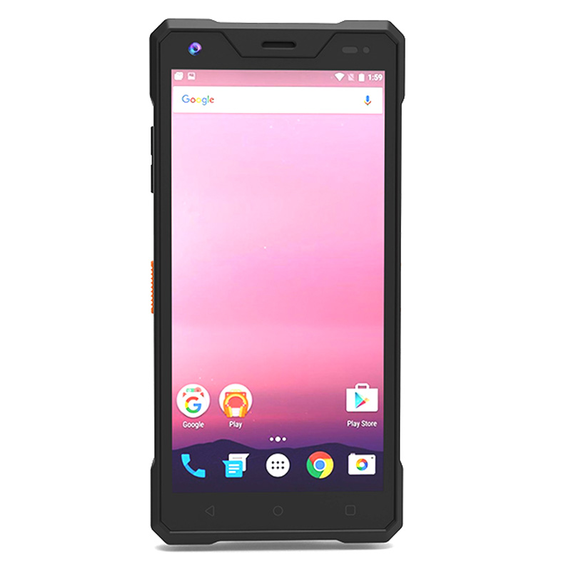 Cheapest Factory 5.5 吋 UHF RFID 堅固型 PDA 手持終端、行動電腦,具 NFC、2D 條碼掃描器、LoRa 模組