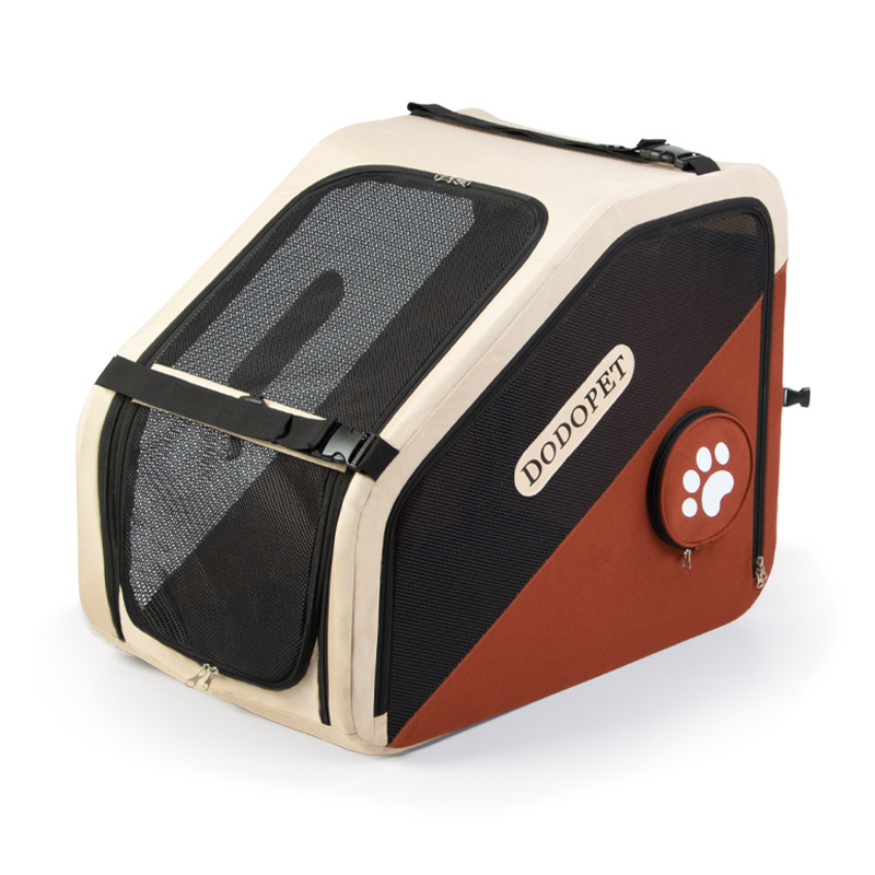 可折叠宠物车载座椅，带防逃逸设计的安全旅行狗床