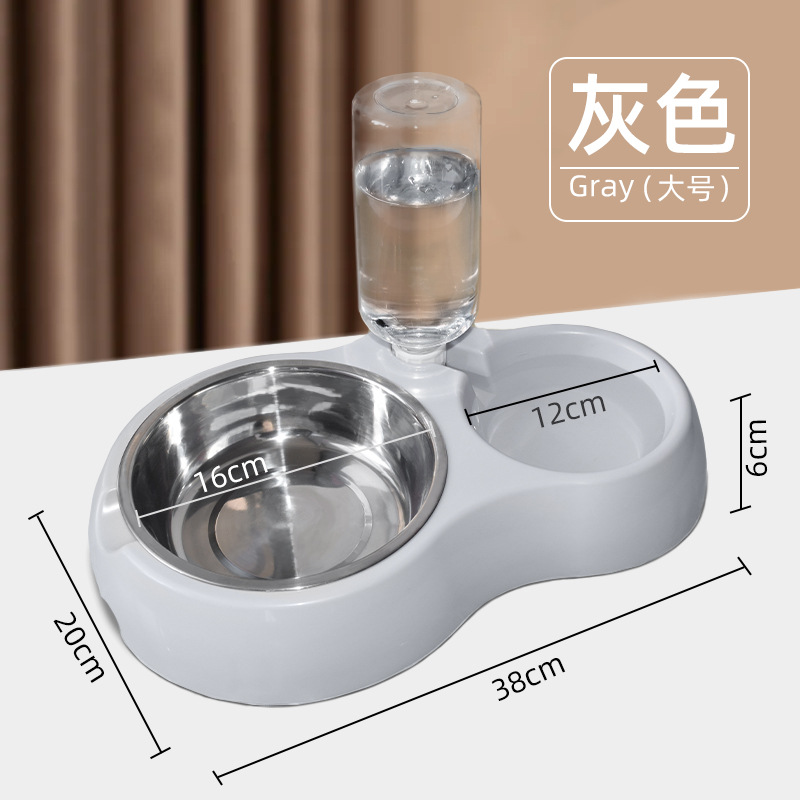 自動寵物餵食器飲水器二合一貓狗糧水碗自動補水寵物用品批發