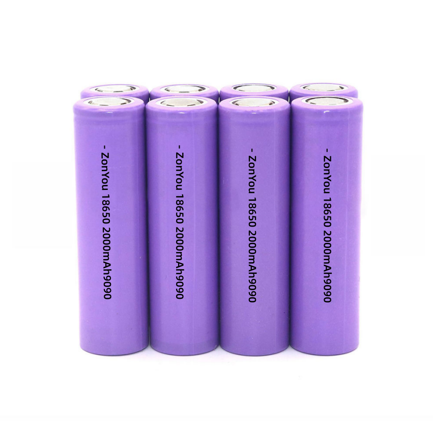 ZonYou 18650 2000mAh 2200mAh 2500mAh 2600mAh 3000mAh 3400mAh 리튬 이온 배터리 (휴대용 보조 배터리, 블루투스 스피커, 선풍기용)