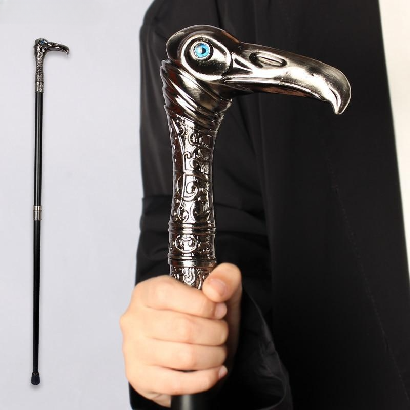독수리 머리 장식 고급 남성용 지팡이, 장식용 지팡이, 우아하고 세련된 빈티지 스타일, 93cm