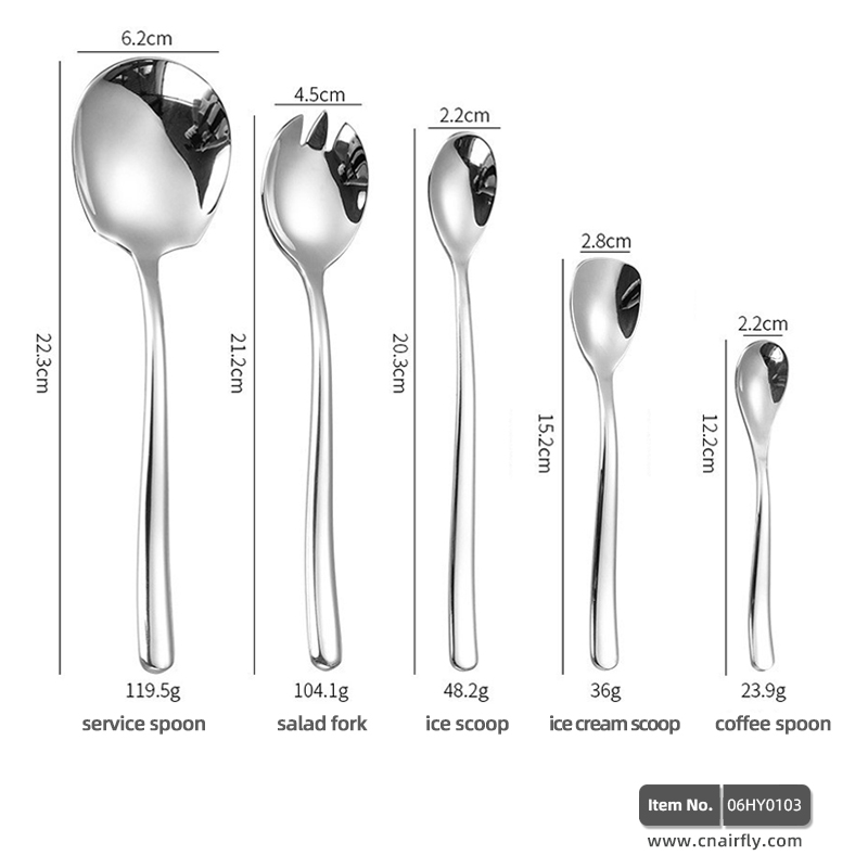 Full Range of Knives, Forks & Spoons