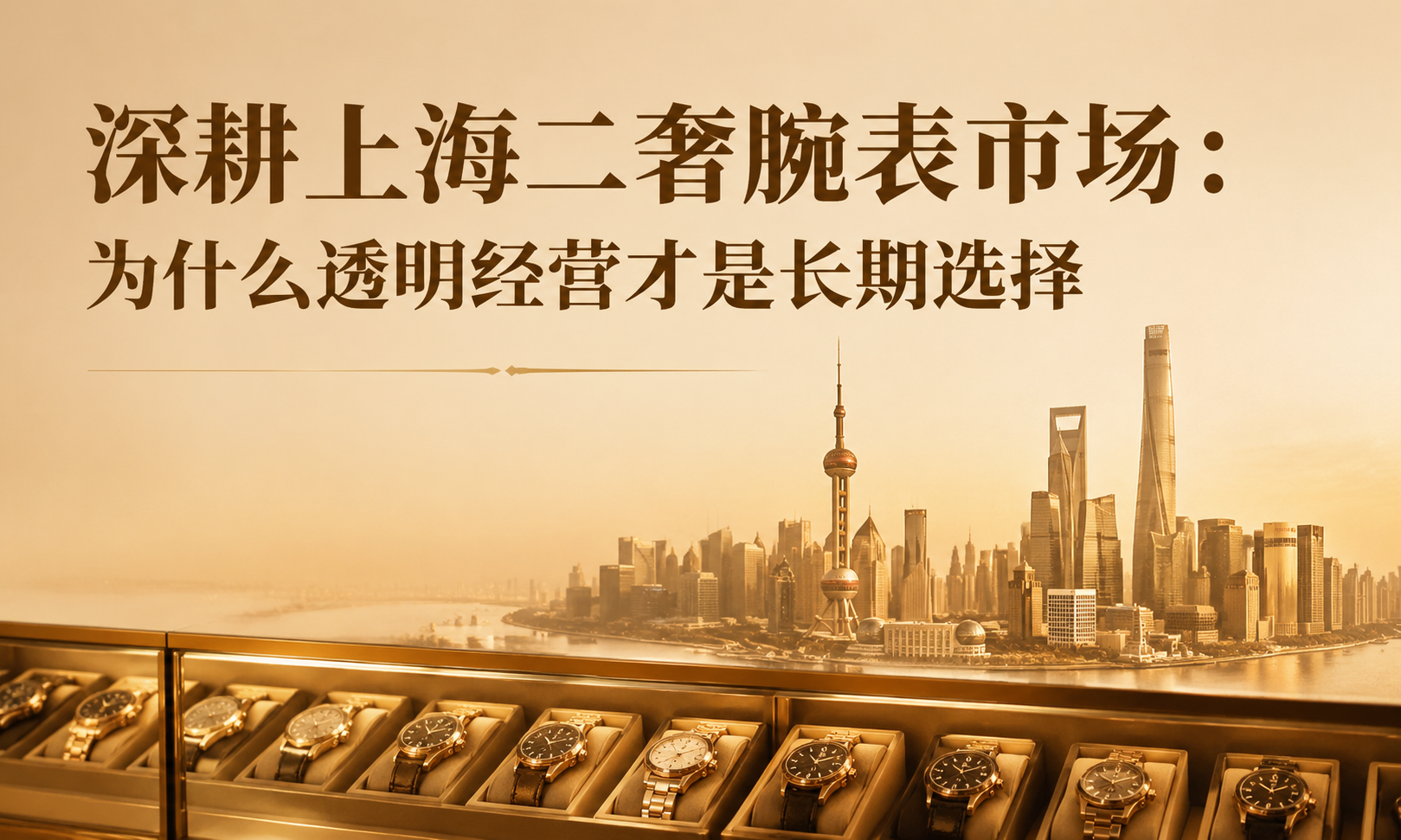 Deeply rooted in Shanghai's luxury watch market: Why "transparent operation" is the long-term choice for local players.